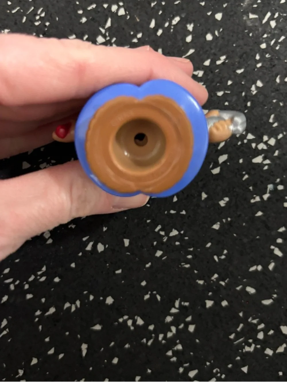 Fisher Price Little People Figure Construction Worker Boy Flag Hammer Toy - Picture 2 of 4